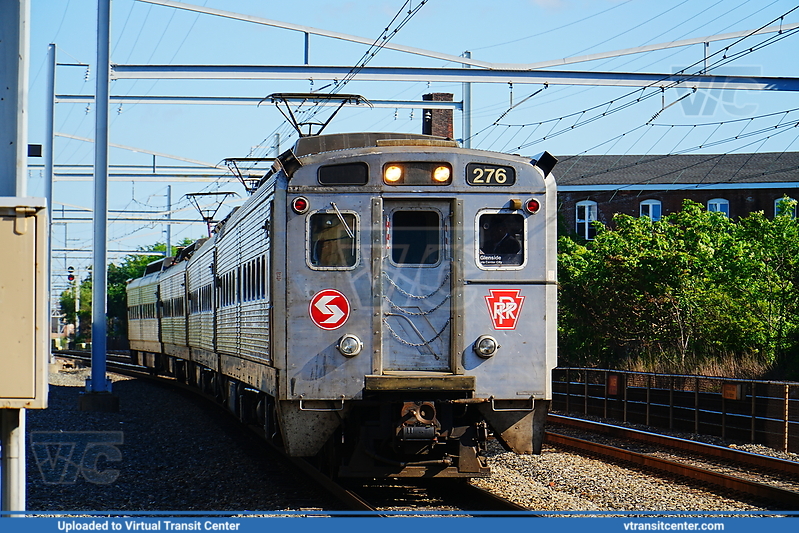 SEPTA Silverliner IV 276 Leading Glenside Local Train
Glenside Local via Center City
Pennsylvania Railroad Heritage car
GE Silverliner IV
Keywords: SEPTARR;GE