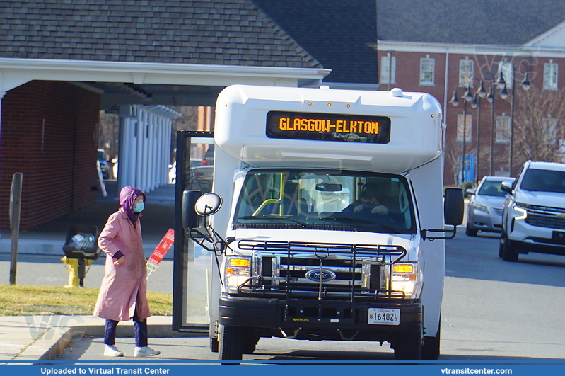 Cecil County Transit 241
Glassgow-Elkton Line
Ford E450
People's Plaza, Newark, DE
