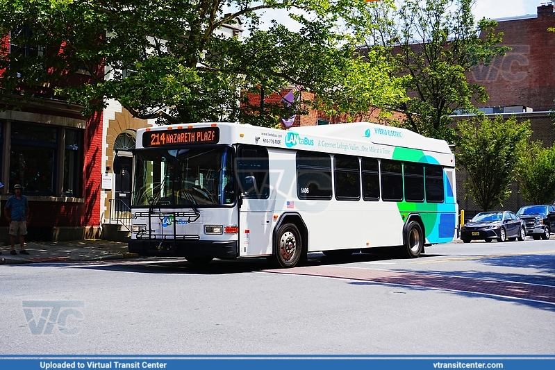 LANTA 1406 on Route 214
Route 214 to Nazareth Plaza
Gillig Low Floor Hybrid
