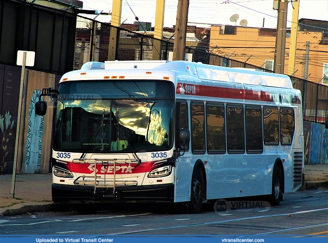 SEPTA 3035 on route 52
Not in Service
New Flyer Xcelsior "XDE40"
49th Street and Woodland Avenue, Philadelphia, PA
October 24th, 2017
Keywords: New;Flyer;Xcelsior;XDE40