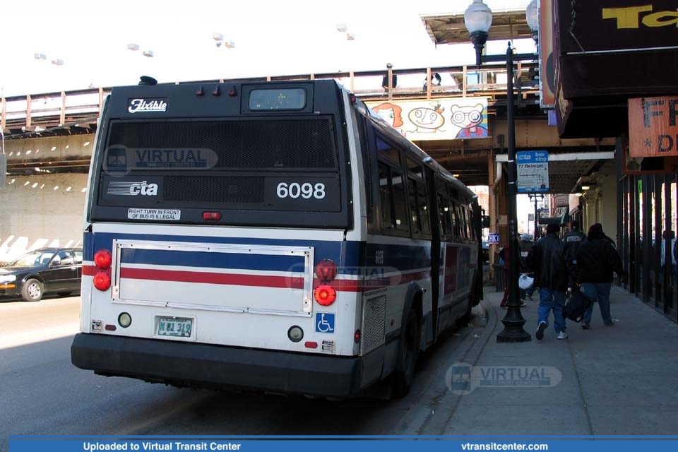 Chicago Transit Authority 6098 on route 77
Keywords: CTA;Flxible Metro-E