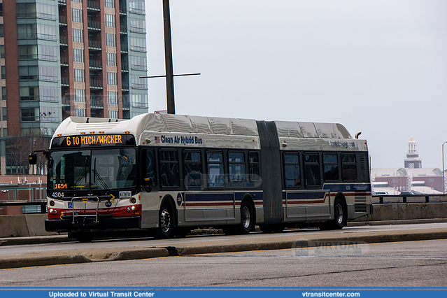 Chicago Transit Authority 4304 on route 6
Keywords: CTA;New Flyer DE60LFR