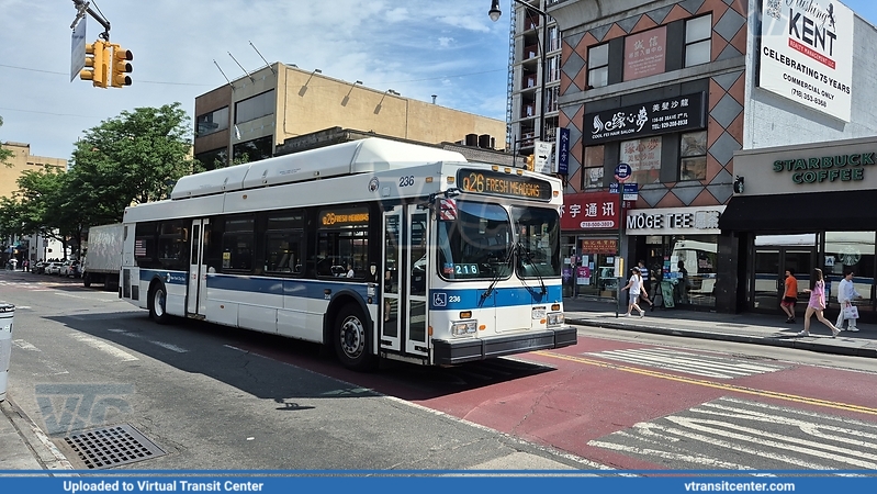 MTA New York City 236 on the Q26
 on the Q26 at Flushing
New Flyer C40LF
