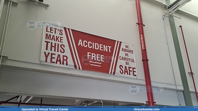 Accident free banner in Yard
