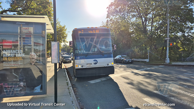 MTA Bus Company #2196 on the QM2
Ex-NJ Transit #7103 
