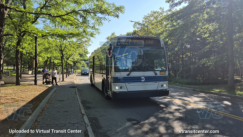 MTA New York City 4427 on the Q127 Dragon Boat Shuttle 
2010 Orion 7 NG #4427 on the Q127 Dragon Boat Shuttle 
