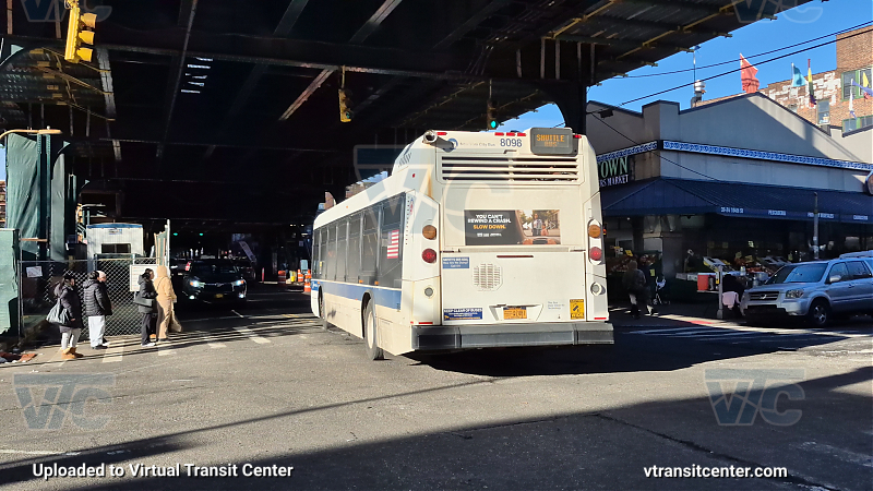 2015 Nova LFS #8098 on the T324 7 train shuttle
2015 Nova LFS #8098 on the T324 7 train shuttle

