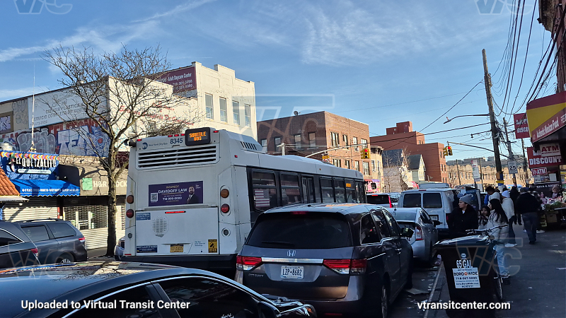 2015 Nova LFS #8345 on the T324 7 train shuttle
2015 Nova LFS #8345 on the T324 7 train shuttle
