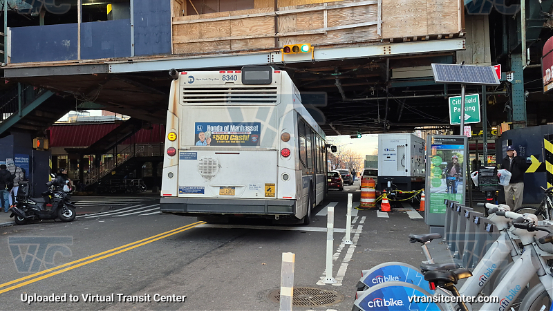 2015 Nova LFS #8340 on the T324 7 train shuttle
2015 Nova LFS #8340 on the T324 7 train shuttle
