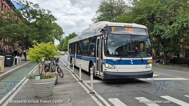 2011 NFI XD40 #4881 on the F shuttle 
2011 NFI XD40 #4881 on the F shuttle 
