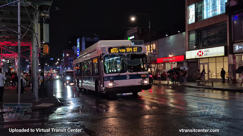 MTA New York City 651 on the Q65
2012 NFI C40LF #651 on the Q65

