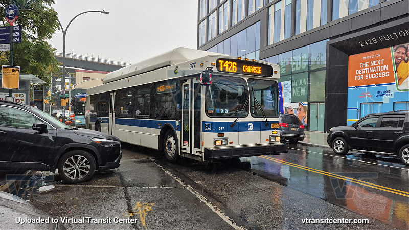 MTA New York City 377 on the T426 L shuttle
Route T426 to Canarsie
