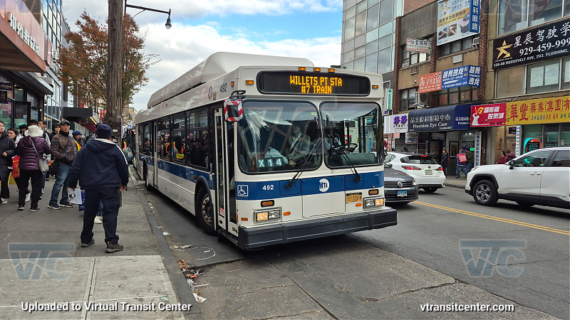 2011 NFI C40LF #492 on the T321 7 shuttle 
2011 NFI C40LF #492 on the T321 7 shuttle 
