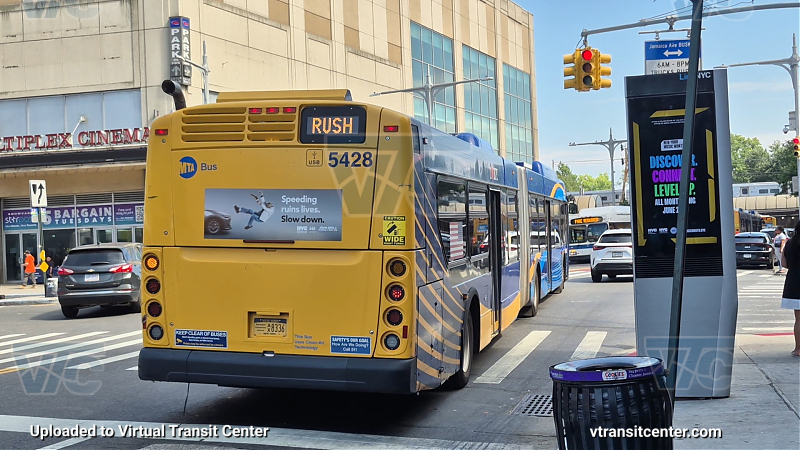 MTA New York City 5428 on the Q111 Rush
2015 NFI XD60 #5428 on the Q111 Rush
