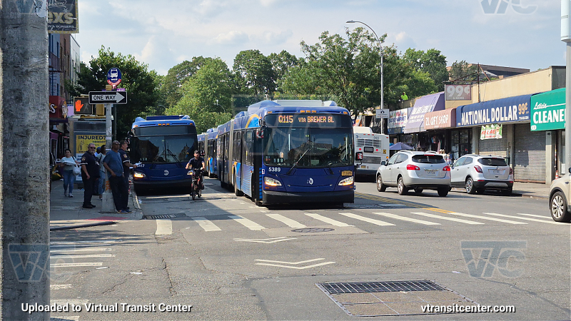 MTA New York City 5389 on the Q115
2015 NFI XD60 #5389 on the Q115
