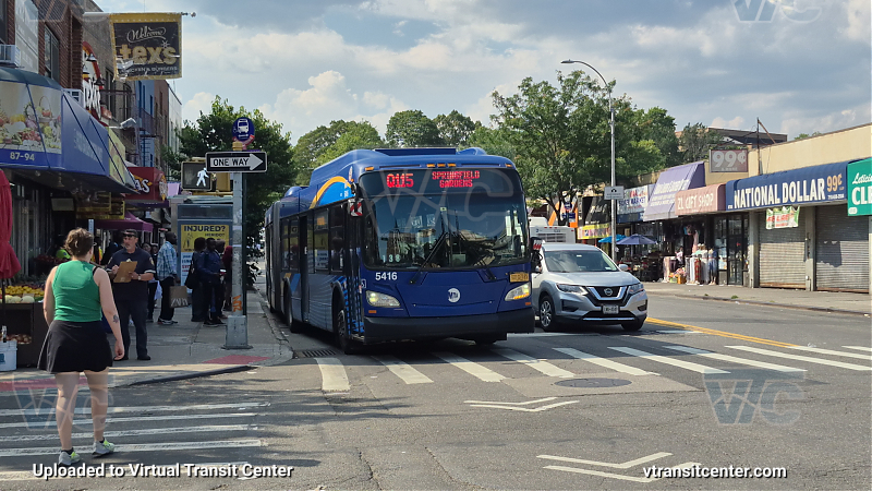 MTA New York City 5416 on the Q115
2015 NFI XD60 #5416 on the Q115
