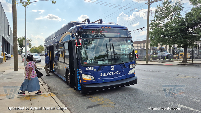 New York City Transit #4988 on the T427 L shuttle 
New York City Transit #4988 on the T427 L shuttle 
