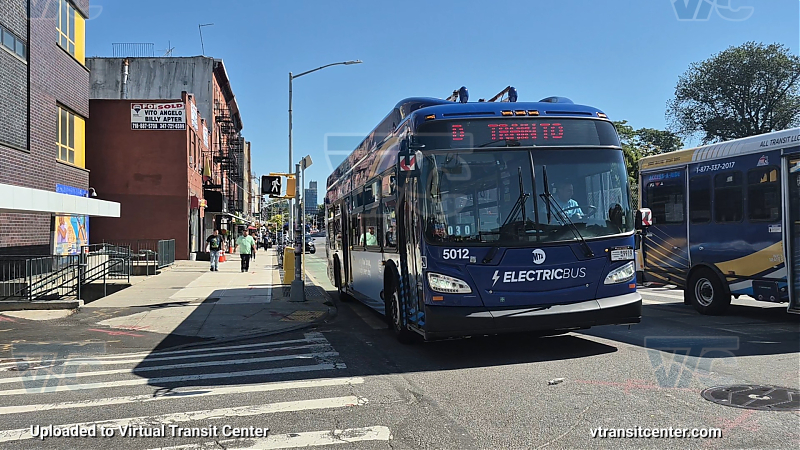 MTA New York City 5012 on the D shuttle 
2023 NFI XE40 #5012 on the D shuttle 
