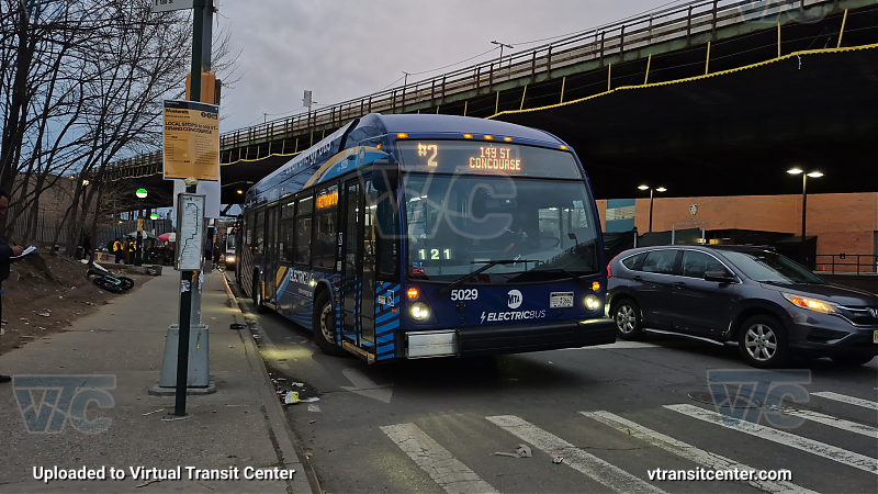 MTA New York City 5029 on the 2 shuttle 
2024 Nova LFS #5029 on the 2 shuttle 
