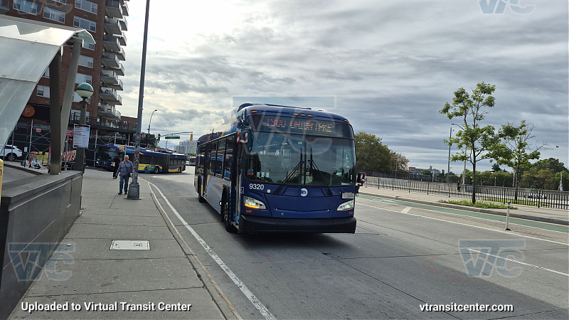 MTA Bus Company #9320 on the T300 E shuttle 
MTA Bus Company #9320 on the T300 E shuttle 
