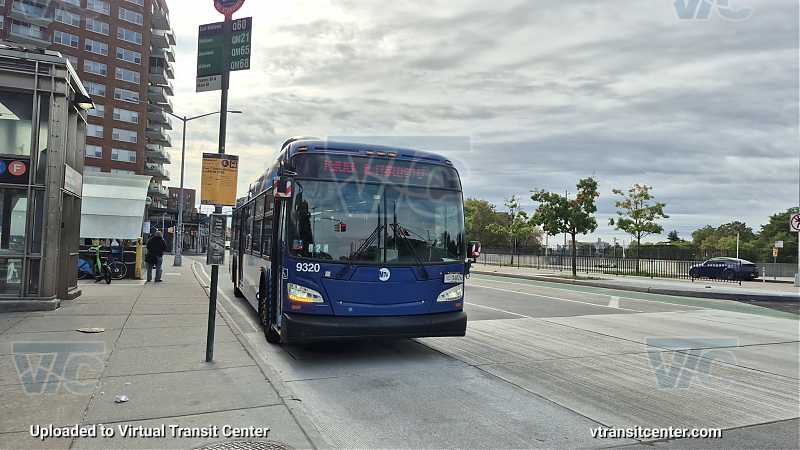 MTA Bus Company #9320 on the T300 E shuttle 
MTA Bus Company #9320 on the T300 E shuttle 
