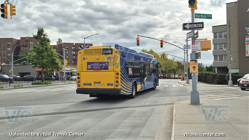 MTA Bus Company #9320 on the T300 E shuttle 
MTA Bus Company #9320 on the T300 E shuttle 
