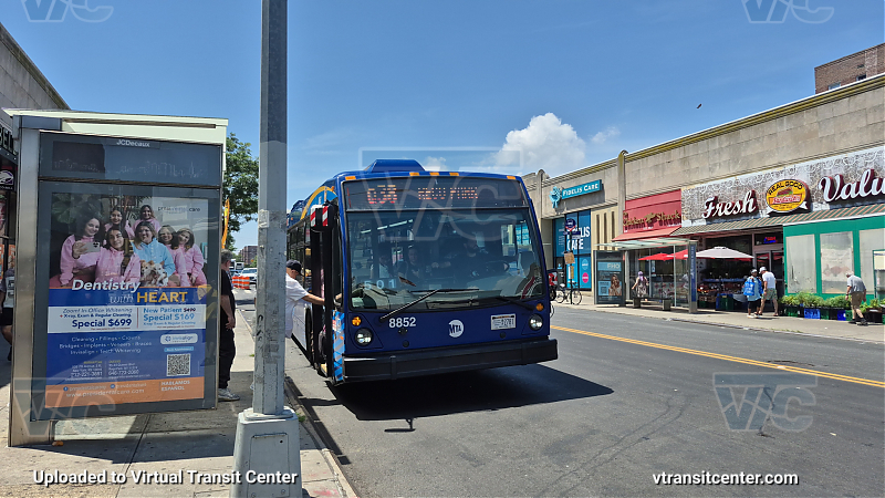 New York City Transit Bus #8852 on the Q38
New York City Transit Bus #8852 on the Q38
