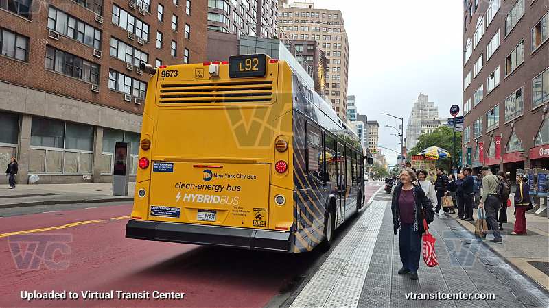 New York City Transit Bus #9673 on the L92 L shuttle 
New York City Transit Bus #9673 on the L92 L shuttle 

