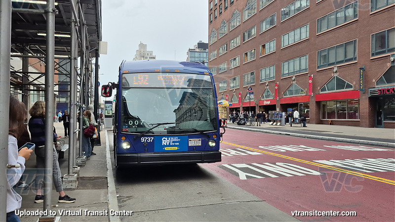 New York City Transit Bus #9737 on the L92 L shuttle 
New York City Transit Bus #9737 on the L92 L shuttle 
