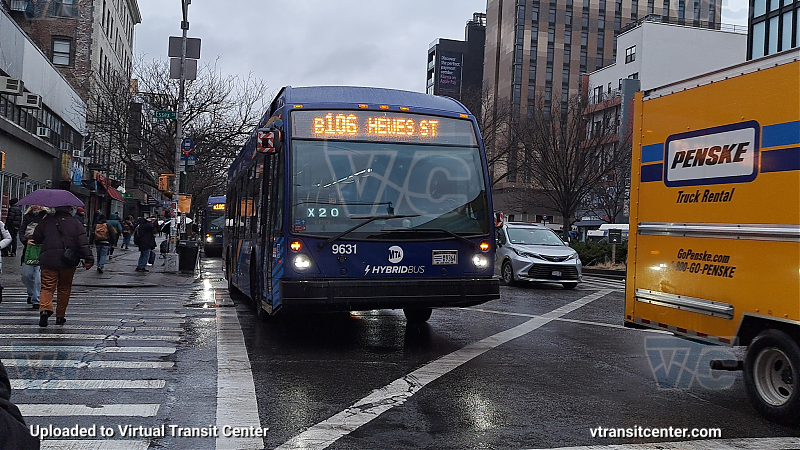 2021 Nova LFS HEV #9631 on the B106 J shuttle 
2021 Nova LFS HEV #9631 on the B106 J shuttle 
