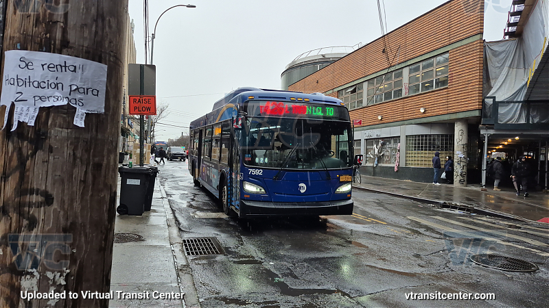 7592 on T426 L train shuttle 
T426 L shuttle to Broadway Junction 
