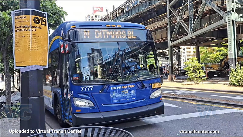 2018 NFI XD40 #7777 on the N shuttle
2018 NFI XD40 #7777 on the N shuttle
