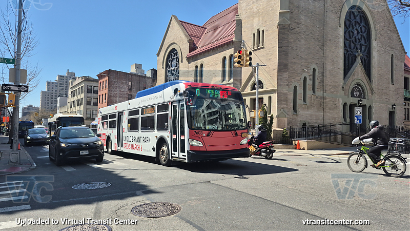 New York City Transit #7603 on the T320 7 shuttle 
New York City Transit #7603 on the T320 7 shuttle 
