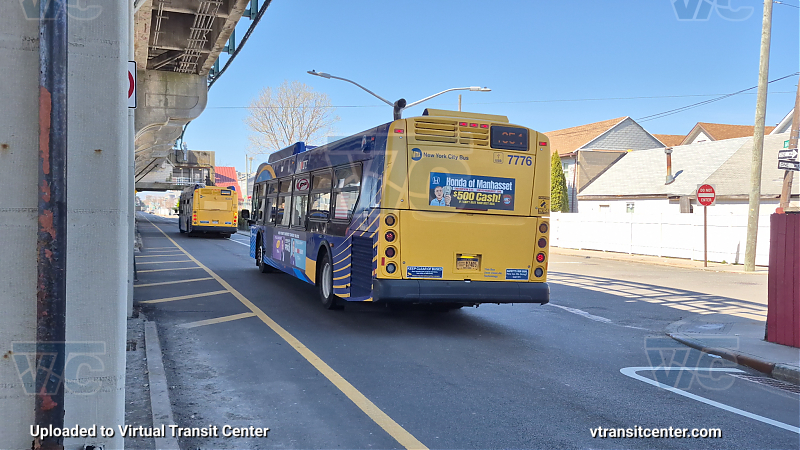 New York City Transit #7776 on the T354 A shuttle 
New York City Transit #7776 on the T354 A shuttle 
