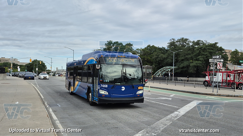 New York City Transit Bus #7668 on the T300 E shuttle 
New York City Transit Bus #7668 on the T300 E shuttle 
