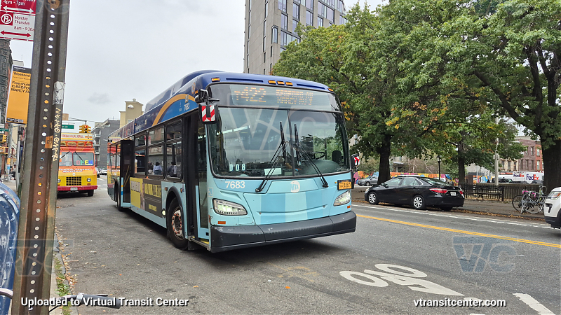 New York City Transit Bus #7683 on the T422 L shuttle 
New York City Transit Bus #7683 on the T422 L shuttle 
