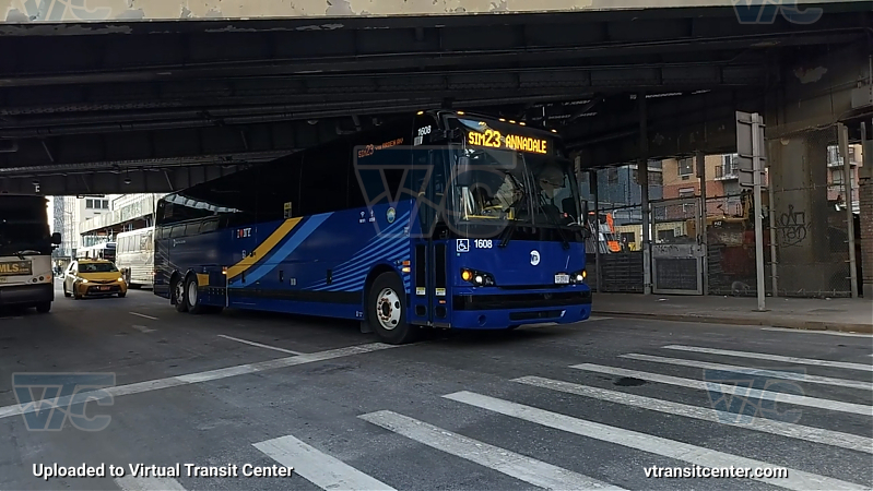 MTA New York City 1608 on the SIM23
2021 Prevost X3-45 #1608 on the SIM23
