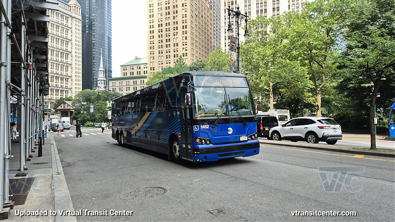 MTA New York City 1452 on the QM65
2021 Prevost X3-45 #1452 on the QM65
