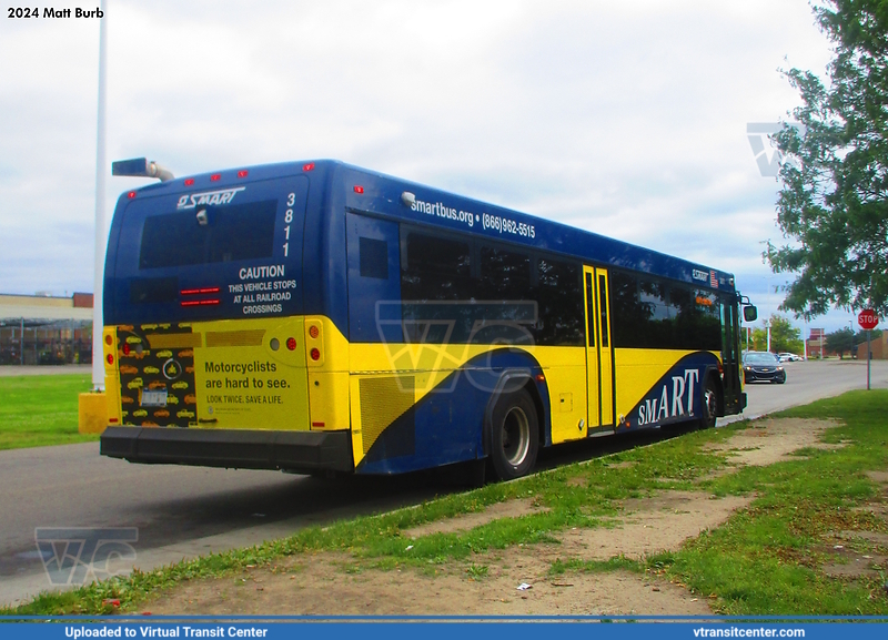 SMART 3811 on route 160
2018 SMART Gillig BRT on route 160 at the Meijer store in Taylor, MI

Photo taken June 10, 2024

