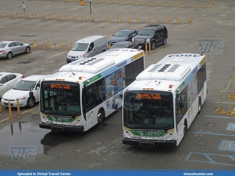 SEPTA 4604 & 4612 at Fern Rock
On layover during the Rail Rodeo, 10/20/18
Keywords: SEPTA;MD30