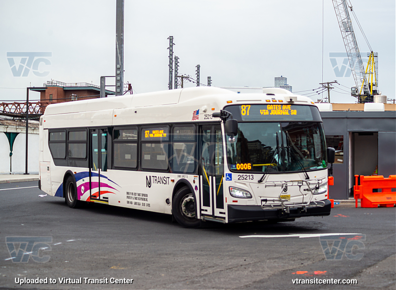 Nj Transit 25213 on Route 87 
Route 87 Gates Ave via Journal Square 

