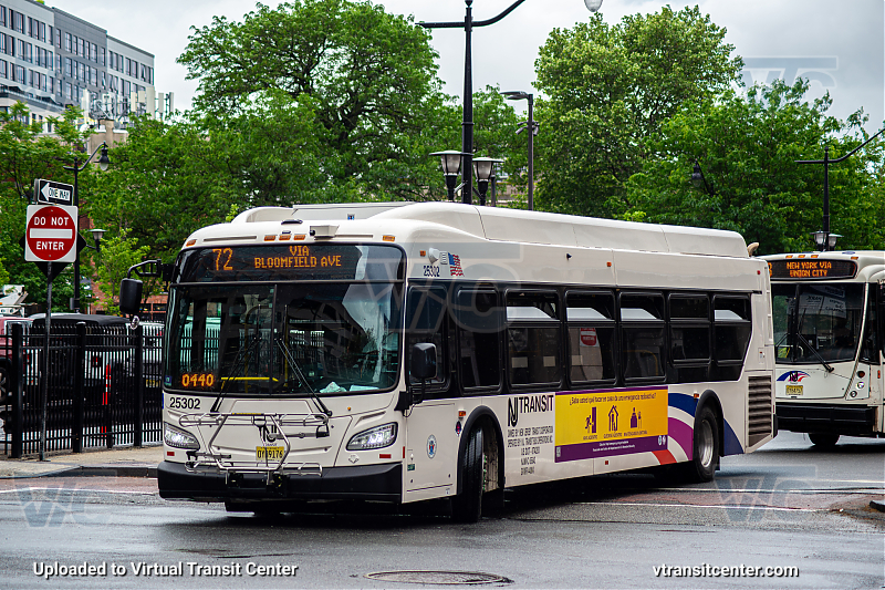 Nj Transit 25302 on Route 72
Route 72 Paterson Via Bloomfield Ave 
