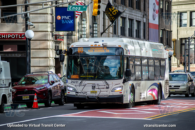 NJ Transit 25231 on Route 80
Route 80 Exchange Place via Journal Square 
Keywords: NJT Bus;NJ Transit;New Flyer XD40