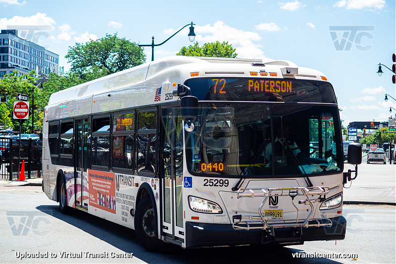 Nj Transit 25299 on Route 72
Route 72 Paterson Via Bloomfield Ave 
