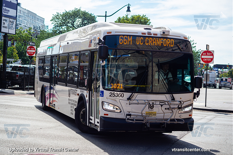 Nj Transit 25360 on Route 66M
Route 66M UC Cranford 
