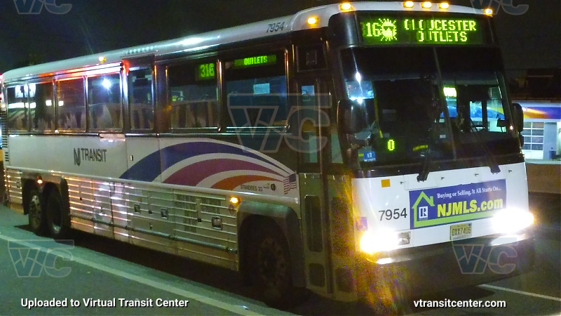 NJ Transit 7954
D4000 7954 on Layover signed up as the 316
