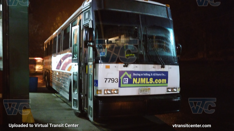 NJ Transit 7793
D4000 7793 parked at Oradell Bus Garage 
