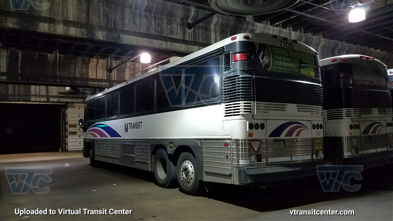 NJ Transit 7708 & 7717
D4000s 7708 & 7717 Parked at Oradell Bus Garage 
