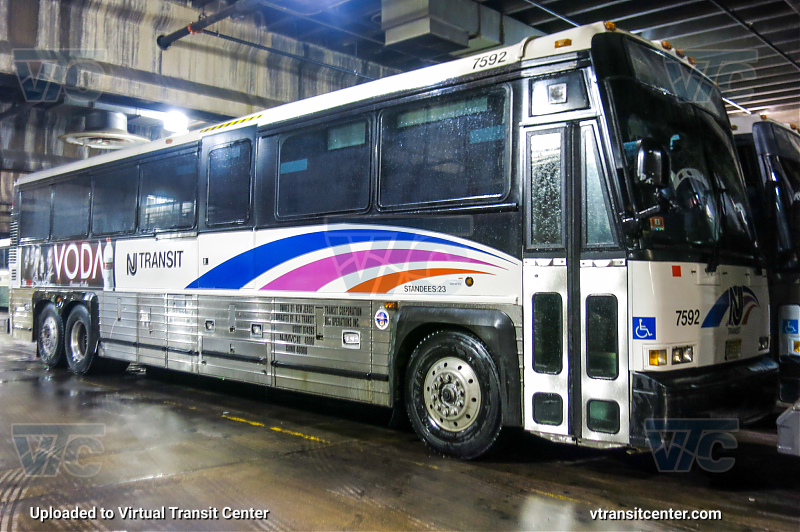 NJ Transit 7592
7592 parked in the south Barn after getting fueled, and washed
