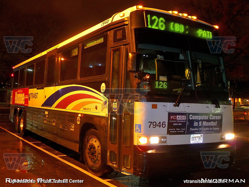 NJ Transit 7946
D4000 7946 on the 160 line on layover signed up as a 126 bus
